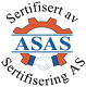 Sertifisert av ASAS Sertifisering AS